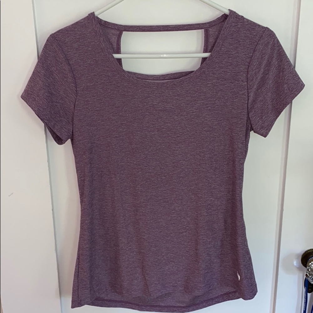 Marika Activewear T shirt with striped cutout back - Picture 1 of 5